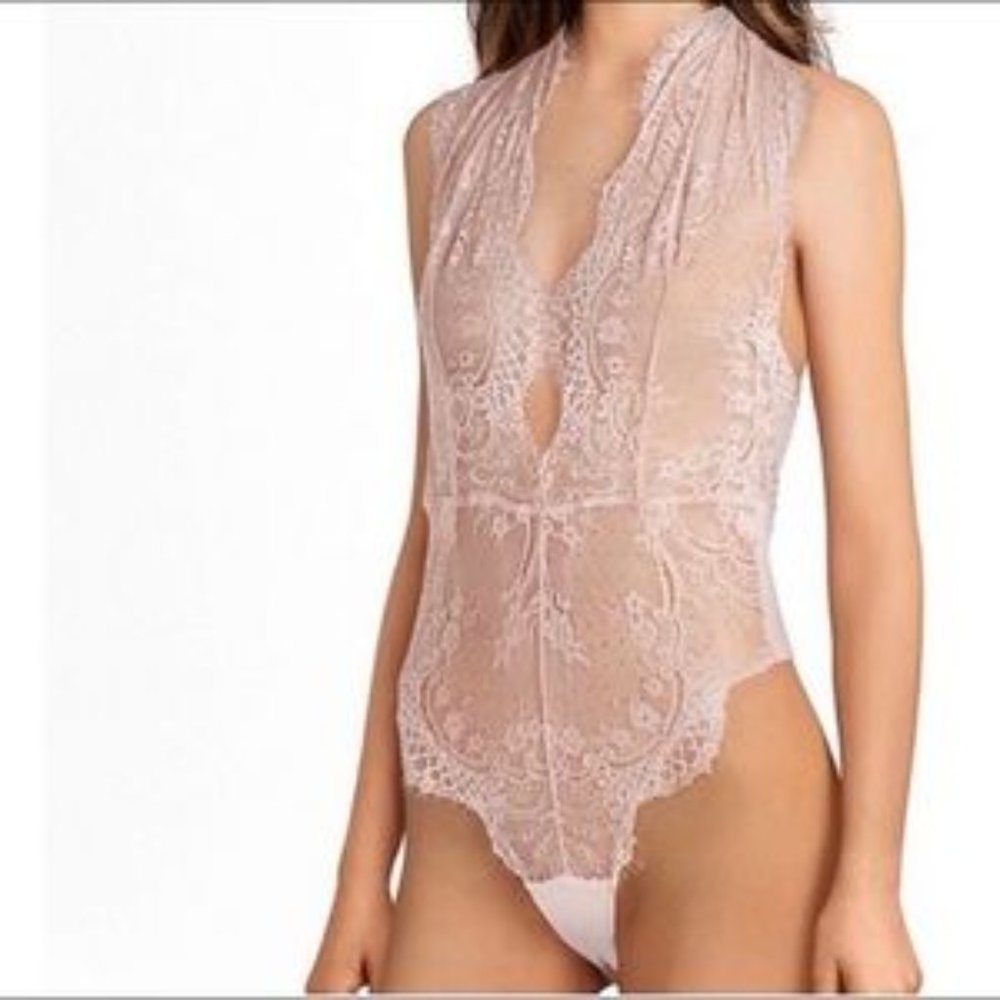 Free People Showoff Bodysuit in Ballet Combo